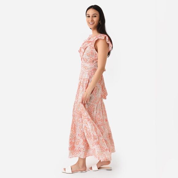 Poupette St Barth Della Long Dress, Pink Ceramique, NWT, Size L - Picture 1 of 9